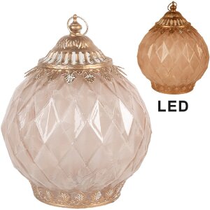 Clayre & Eef LED dekorácia sklo Ø 15x19...