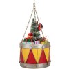 Clayre & Eef 6Y5867Y Dekoračný bubon 21x34/43 cm Žlto-červený
