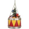 Clayre & Eef 6Y5867Y Dekoračný bubon 21x34/43 cm Žlto-červený
