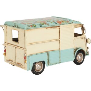 Clayre & Eef 6Y5877 Dekorácia Foodtruck 26x14x14 cm Béžová Modrá
