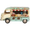 Clayre & Eef 6Y5877 Dekorácia Foodtruck 26x14x14 cm Béžová Modrá