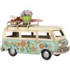 Clayre & Eef Autobus 17x7x11 cm Modro-béžový