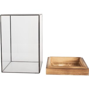 Clayre & Eef Mini skleník 19x19x30 cm - Dekorácia