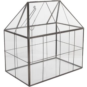 Clayre & Eef Mini skleník 25x16x26 cm - Dekoračný vintage štýl