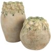 Clayre & Eef 6TE0582 Kvetináč Ø 18x27 cm Béžovo-žltý Terakotový