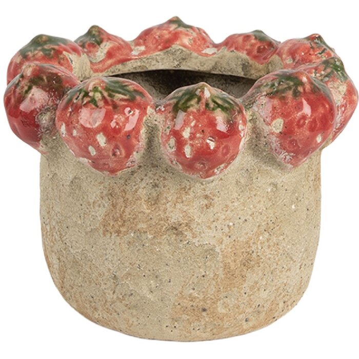 Clayre & Eef 6TE0588M terakotový kvetináč Ø 15x11 cm