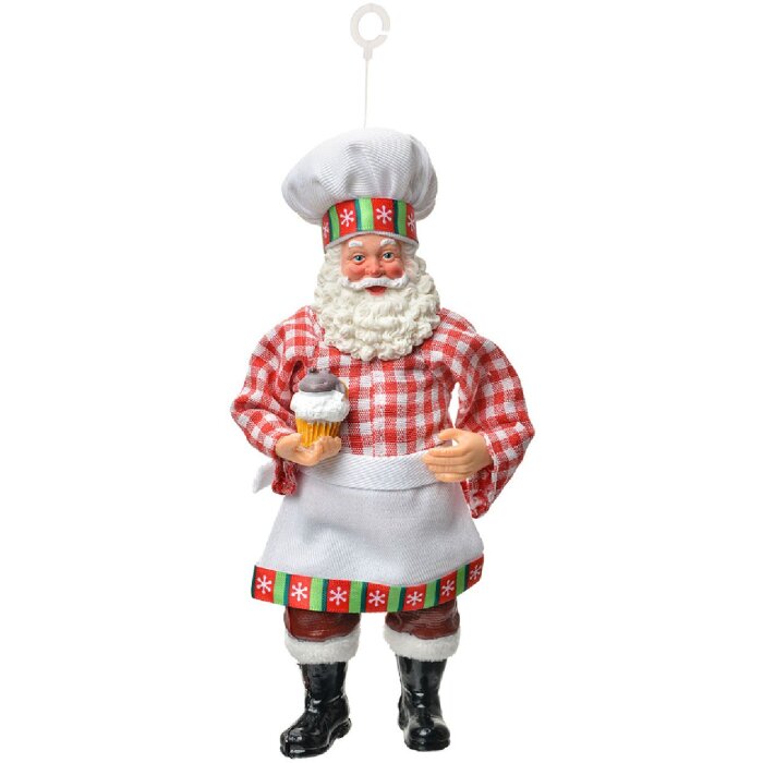 Clayre & Eef Záves Santa Claus 9x6x17 cm