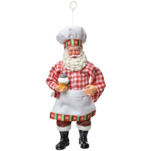 Clayre & Eef Záves Santa Claus 9x6x17 cm