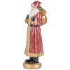 Clayre & Eef Dekorácia Santa Claus 6x5x15 cm červená a zlatá