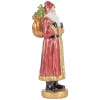 Clayre & Eef Dekorácia Santa Claus 6x5x15 cm červená a zlatá