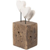 Clayre & Eef Dekorácia Srdce 7x6x15 cm Drevo
