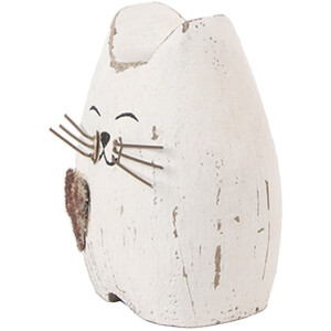 Clayre & Eef Dekorácia Mačka 6x4x7 cm
