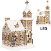 Clayre & Eef 6PR5375 Dekorácia Dom s LED 14x12x23 cm
