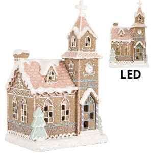 Clayre & Eef 6PR5378 Domček s LED osvetlením...