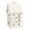 Clayre & Eef 6Y5934 Dekoračný kovový domček 14x15x28 cm béžový