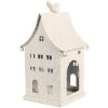 Clayre & Eef 6Y5934 Dekoračný kovový domček 14x15x28 cm béžový