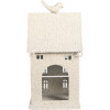 Clayre & Eef 6Y5934 Dekoračný kovový domček 14x15x28 cm béžový