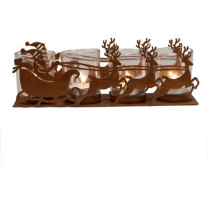 Clayre & Eef 6Y5937 Svietnik Vianočné sane 25x8x8 cm