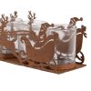 Clayre & Eef 6Y5937 Svietnik Vianočné sane 25x8x8 cm