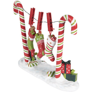 Clayre & Eef 6PR5410 Dekorácia Cukrová palička 32x10x25 cm
