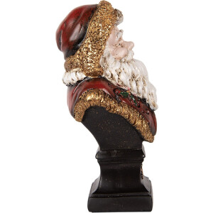 Clayre & Eef 6PR5589 Dekoračná busta Santa Claus 10x8x17 cm červená