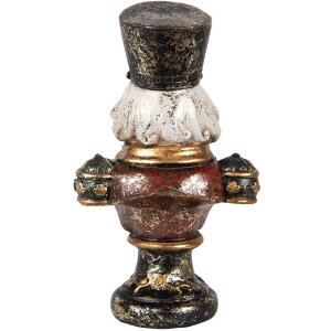 Clayre & Eef Dekoračná busta Orecháčik 9x6x15 cm Červená