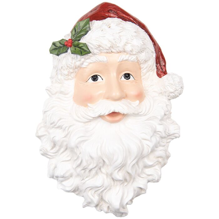Clayre & Eef 6PR5690 Nástenná dekorácia Santa Claus 32x9x45 cm