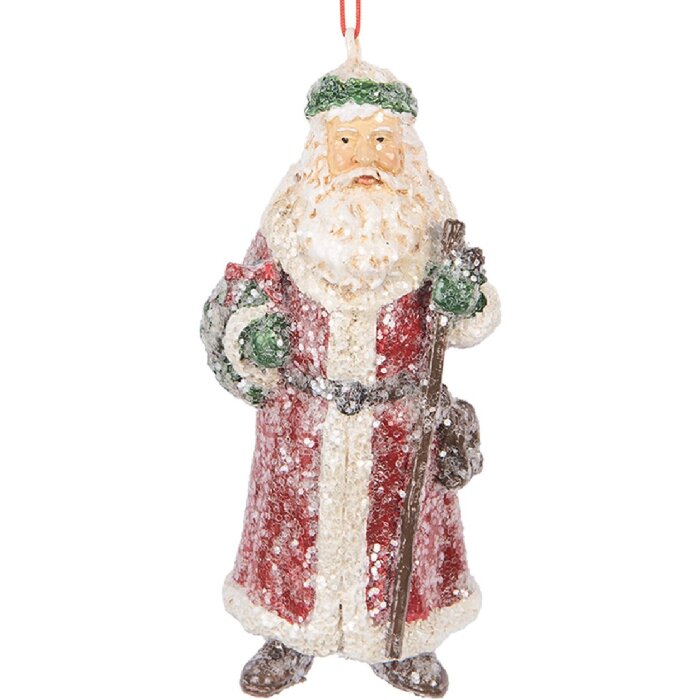 Clayre & Eef Závesník Santa Claus 5x4x12 cm