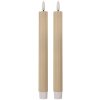 Clayre & Eef 6CA0002BE LED sviečky set 2 Ø 2x25 cm Béžové