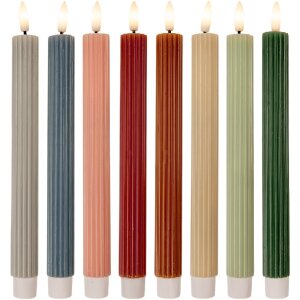 Clayre & Eef LED Sviečky Set 2 Ø 2x25 cm Hnedé