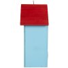 Clayre & Eef Vtáčí domček 6H2447 15x10x22 cm Modro-červený