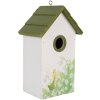 Clayre & Eef 6H2449 Vtáčia búda 15x10x22 cm bielo-zelená