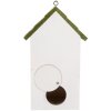 Clayre & Eef 6H2449 Vtáčia búda 15x10x22 cm bielo-zelená