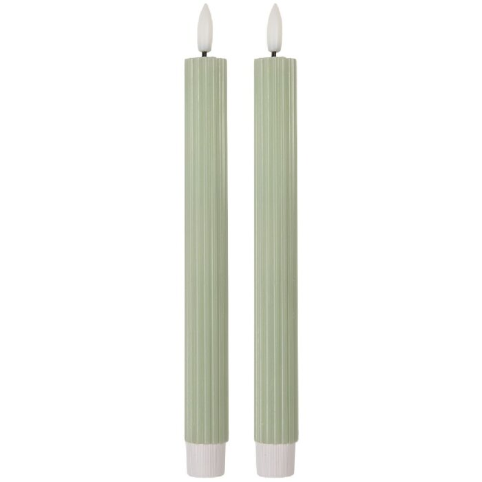 Clayre & Eef 6CA0002GR LED sviečky Set 2 Ø 2x25 cm