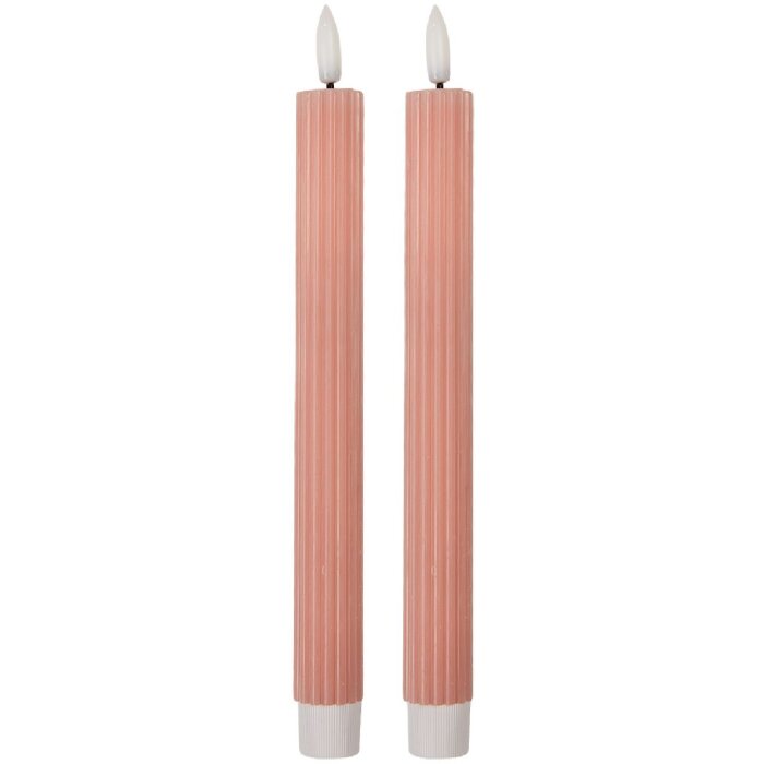 Clayre & Eef 2x LED sviečka Ružová 25 cm
