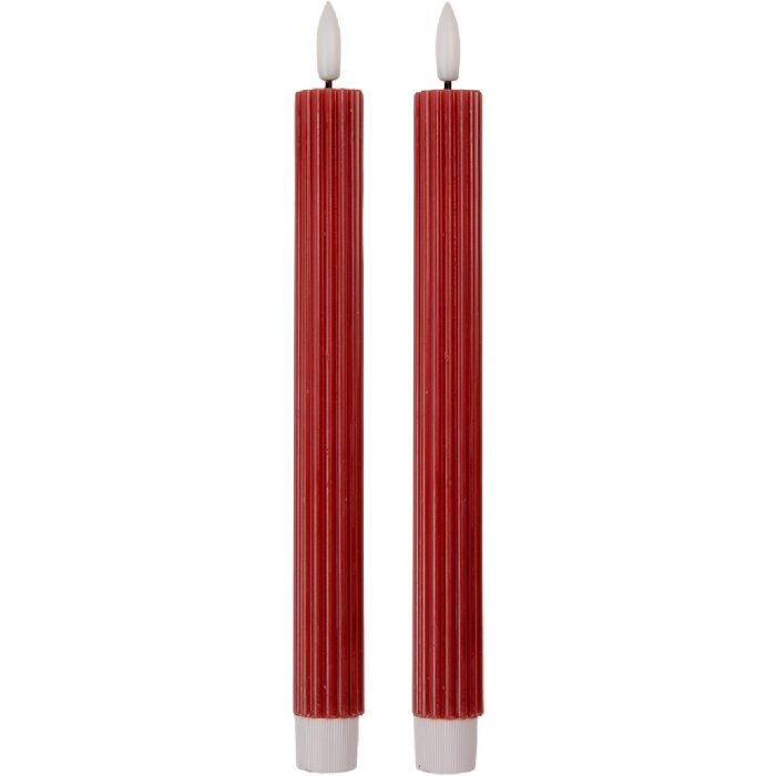 Clayre & Eef 2 LED sviečky Ružové 2x25 cm