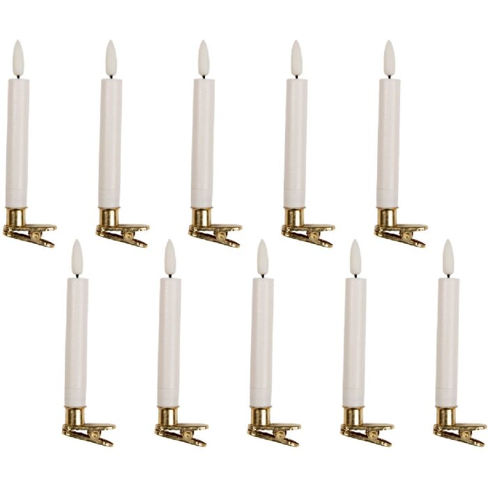 Clayre & Eef 10 LED svietnikov bielych 2x14 cm