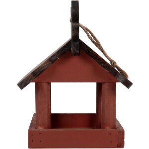 Clayre & Eef Krmítko pre vtáčiky 17x25x21 cm Rot Braun