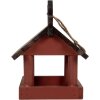 Clayre & Eef Krmítko pre vtáčiky 17x25x21 cm Rot Braun