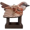 Clayre & Eef 6H2456 Domček pre vtáčiky 17x25x21 cm Hnedo-béžový