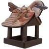 Clayre & Eef 6H2456 Domček pre vtáčiky 17x25x21 cm Hnedo-béžový