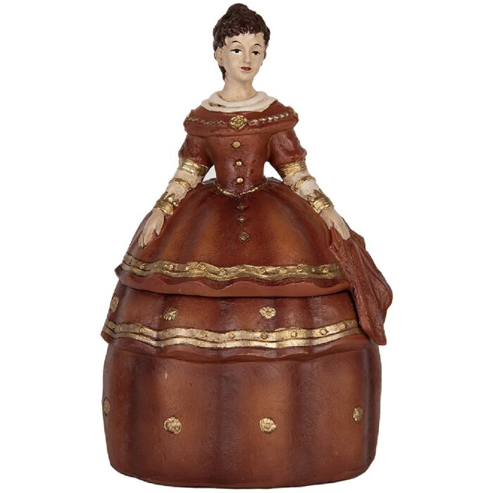 Clayre & Eef Šperkovnica Frau 19x16x29 cm Červená