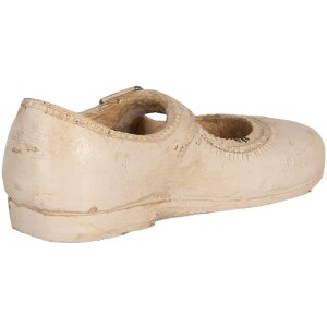 Clayre & Eef 6PR5571 Dekoračná topánka 15x6x5 cm Béžová