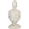 Clayre & Eef Dekoračný ornament Ø 22x48 cm Béžovo-šedý