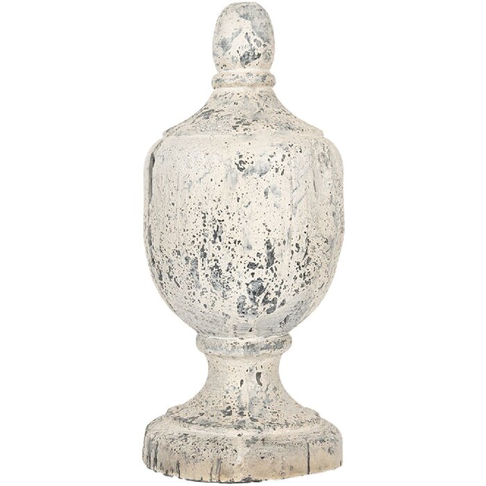 Clayre & Eef Dekoračný Ornament Béžovo-Šedý 19x45 cm