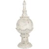 Clayre & Eef Dekoračný ornament béžovo-šedý Ø 24x61 cm
