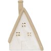 Clayre & Eef Dekoratívny domček s LED 9x7x13 cm Béžový