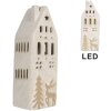 Clayre & Eef Dekoratívny domček s LED 9x7x24 cm