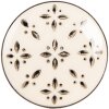 Clayre & Eef Dvierková kľučka 4x3 cm béžovo-čierna