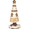 Clayre & Eef 6MG0145 Dekoračný vianočný stromček hnedo-béžový Ø 24x51 cm